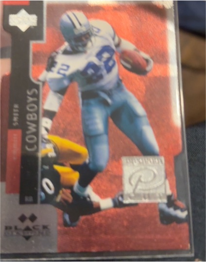 1998 Upper Deck Black Diamond Premium Cut Double Diamond #PC22 Emmitt Smith — front