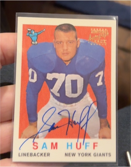 1959 Topps #51 Sam Huff — front