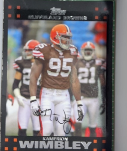 2007 Topps #253 Kamerion Wimbley Cleveland Browns — front