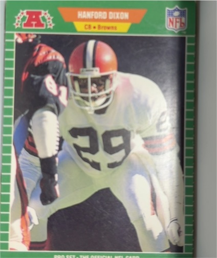 1989 Pro Set #75 Hanford Dixon — front