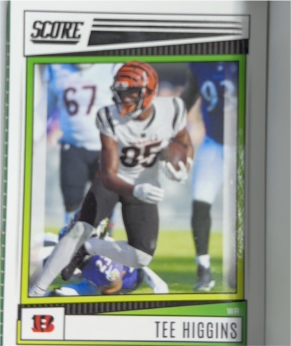 2022 Panini Score #192 Tee Higgins — front