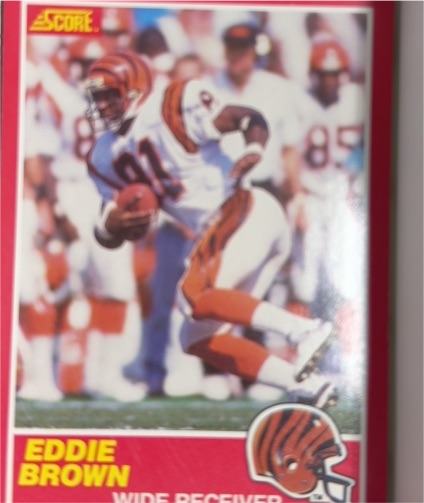1989 Score #134 Eddie Brown — front