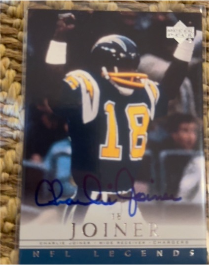 2000 Upper Deck Legends #67 Charlie Joiner — front