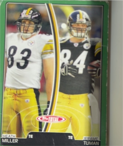 2007 Topps Total #247 Heath Miller Jerame Tuman — front