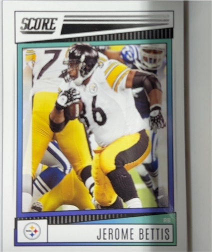 2022 Score #RB Jerome Bettis — front