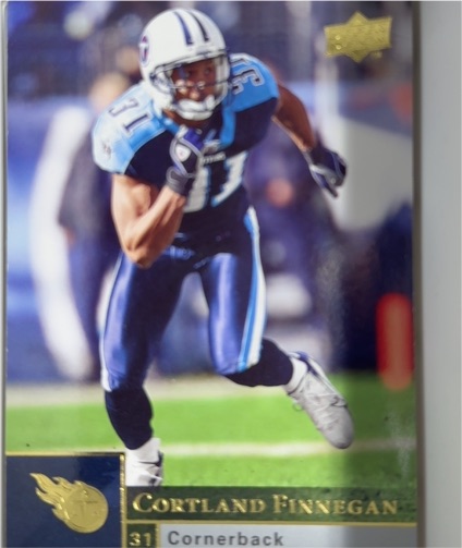 2009 Upper Deck #192 Cortland Finnegan — front