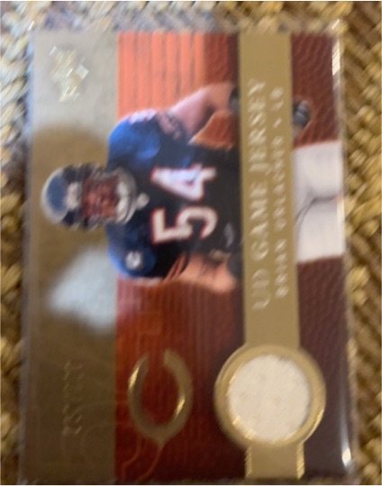 2000 Upper Deck Game Jersey #UDGJ-BU Brian Urlacher — front