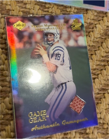 1999 Collector's Edge 1st Place Game Gear #PM5 Peyton Manning — front