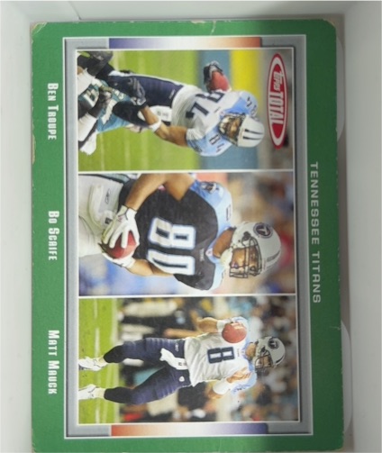2006 Topps Total #32 Ben Troupe / Bo Scaife / Matt Mauck — front