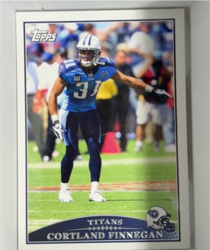 2009 Topps #182 Cortland Finnegan — front