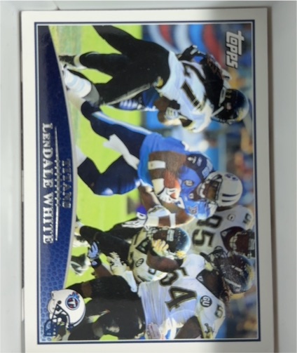 2009 Topps Football #185 LenDale White Tennessee Titans — front