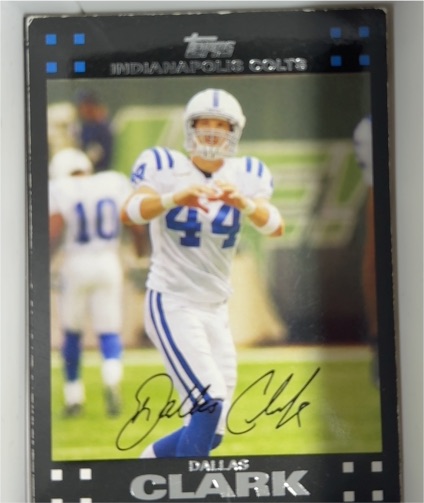 2007 Topps #202 Dallas Clark Indianapolis Colts — front
