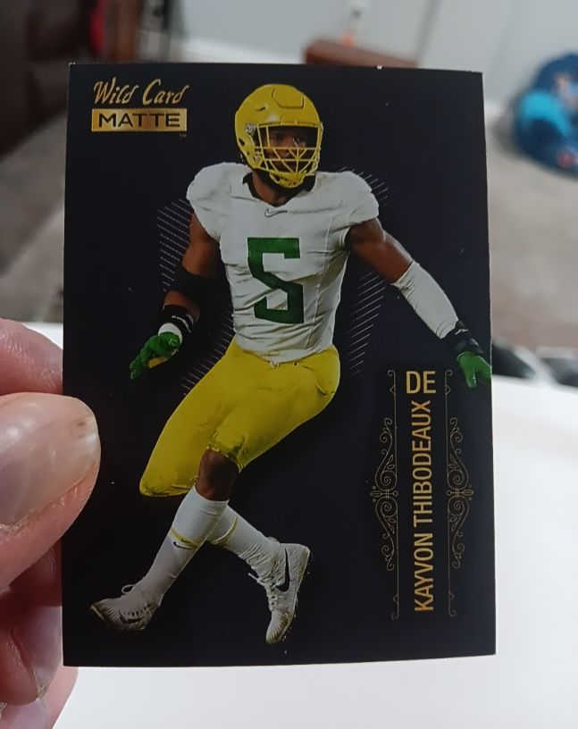 2022 Wild Card Matte #MB-69 Kayvon Thibodeaux — front