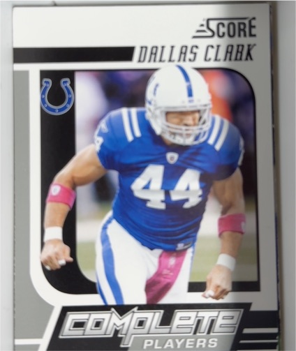2011 Score #3 Dallas Clark Complete Players — front