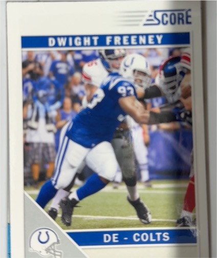 2011 Score #125 Dwight Freeney — front