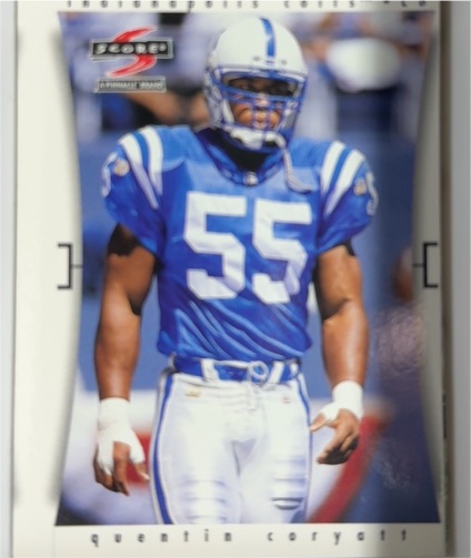 1997 Score #211 Quentin Coryatt — front