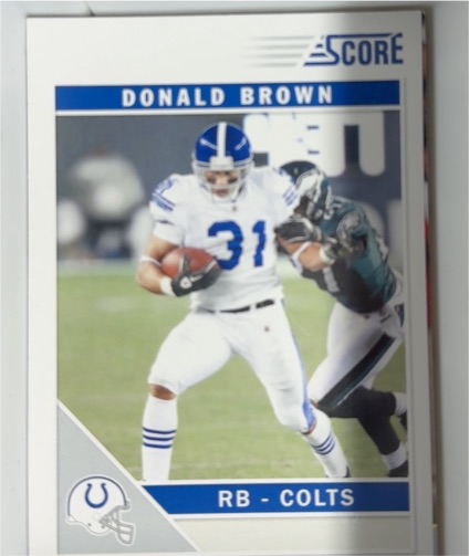 2011 Score #124 Donald Brown — front