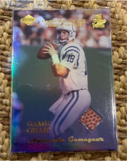 1999 Collector's Edge Game Gear #PM Peyton Manning — front
