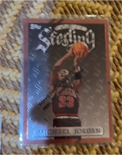 1996 Topps Finest Sterling #50-S23 Michael Jordan — front