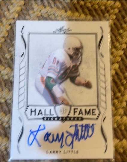 2021 Leaf Signature Series Hall of Fame #HOF-LL1 Larry Little — front