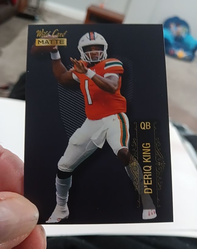 2022 Wild Card Matte #MB-49 D'Eriq King — front