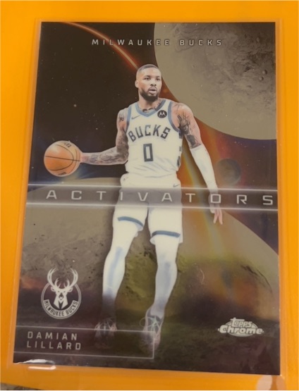 2025-26 Topps Chrome #AC-9 Damian Lillard Activators Milwaukee Bucks — front
