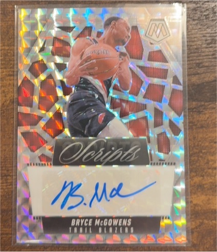 2024-25 Panini Mosaic Scripts #Bryce McGowens — front