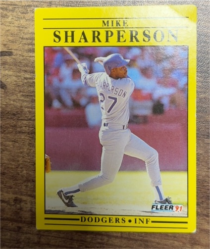 1991 Fleer #221 Mike Sharperson — front