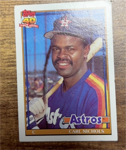 1991 Topps #119 Carl Nichols Houston Astros — front