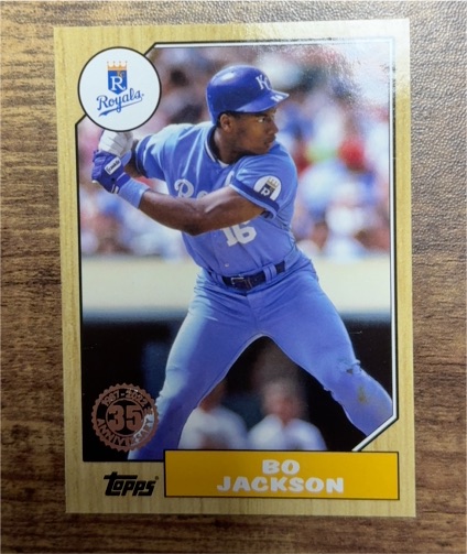 2022 Topps Series 1 1987 Topps Baseball 35th Anniversary #T87-21 Bo Jackson — front