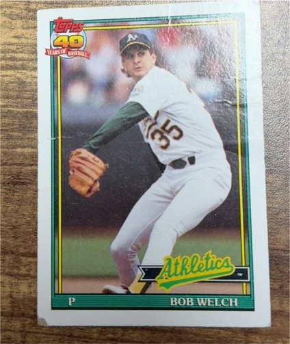 1991 Topps #50 Bob Welch — front