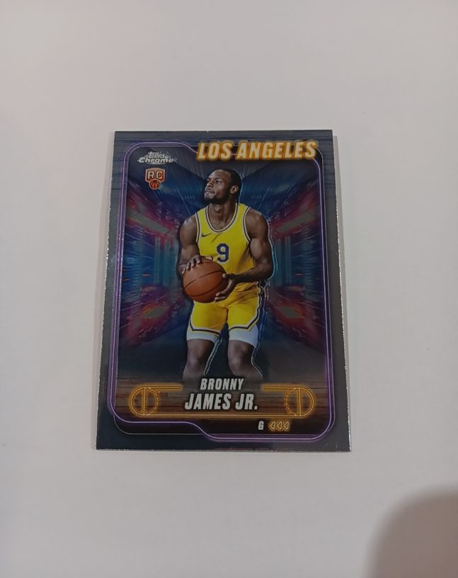 2024-25 Topps Chrome #149 Bronny James Jr. — front