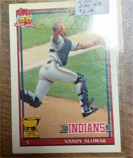 1991 Topps #165 Sandy Alomar Jr. — front