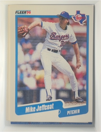 1990 Fleer #302 Mike Jeffcoat — front