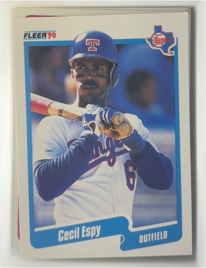 1990 Fleer #295 Cecil Espy — front
