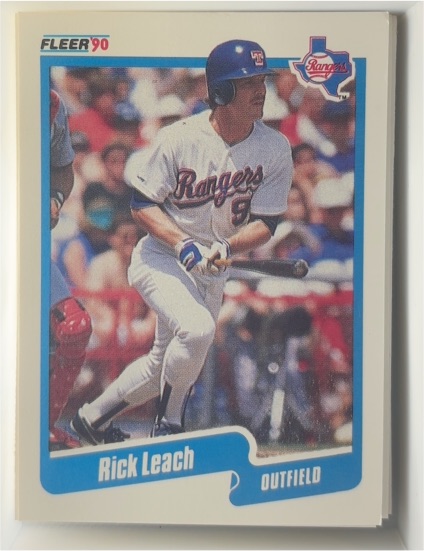 1990 Fleer #305 Rick Leach — front