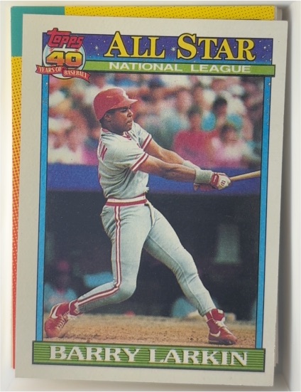 1991 Topps #400 Barry Larkin — front