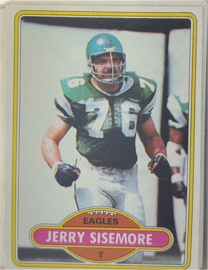 1980 Topps #357 Jerry Sisemore Philadelphia Eagles — front