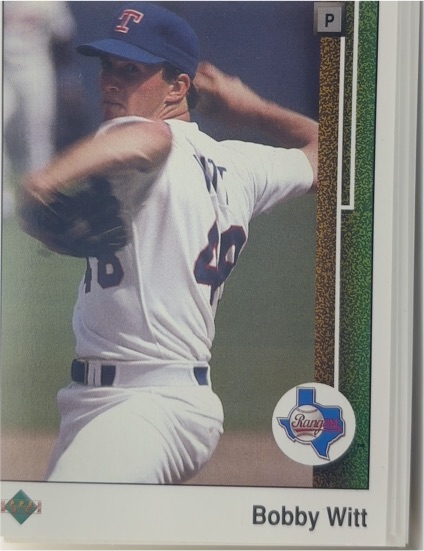 1989 Upper Deck #557 Bobby Witt — front