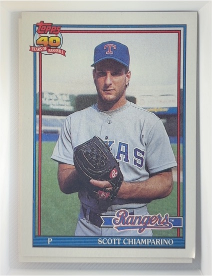 1991 Topps #676 Scott Chiamparino — front