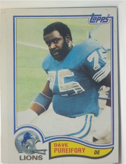 1982 Topps #346 Dave Pureifory Detroit Lions — front