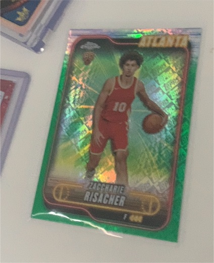 2024-25 Topps Chrome #169 Zaccharie Risacher — front