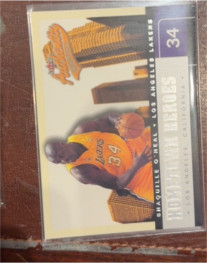 2002-03 Fleer Authentix Hometown Heroes #34 Shaquille O'Neal — front
