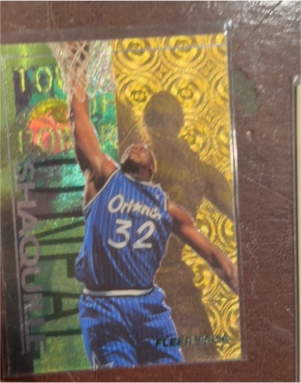 1995-96 Fleer #6 Shaquille O'Neal Tower of Power — front