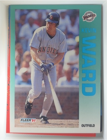 1992 Fleer #623 Kevin Ward — front