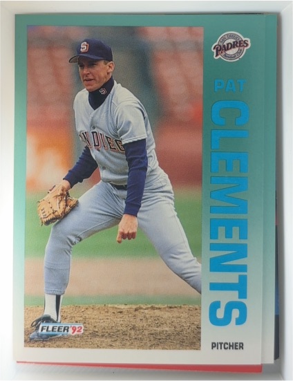 1992 Fleer #602 Pat Clements — front