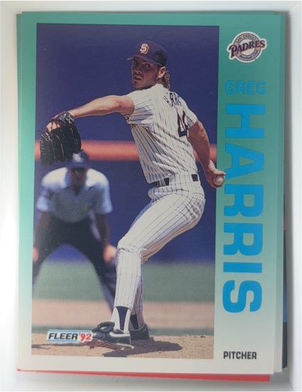 1992 Fleer #606 Greg Harris — front