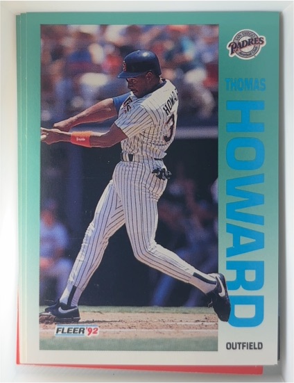 1992 Fleer #607 Thomas Howard — front