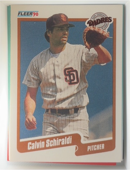 1990 Fleer #168 Calvin Schiraldi — front
