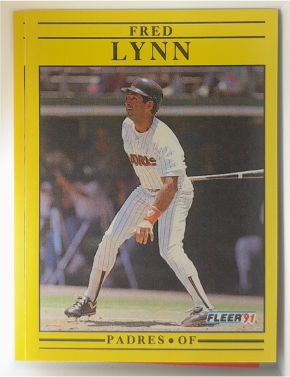 1991 Fleer #536 Fred Lynn — front
